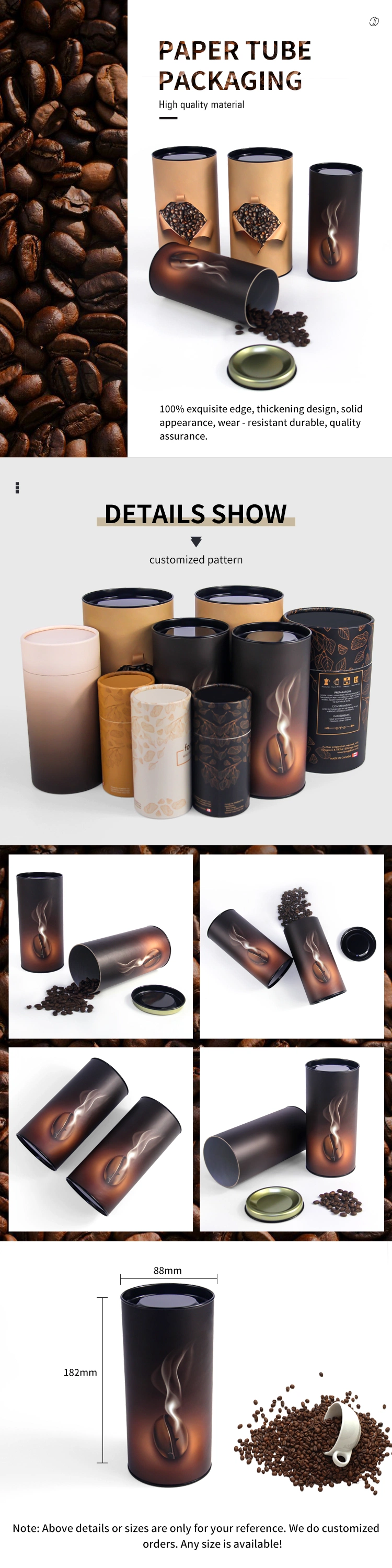 Firstsail Skin Toner Pink Cylinder Packaging Tube Black Cosmetic Bottle Perfume Glass Round Paper Box