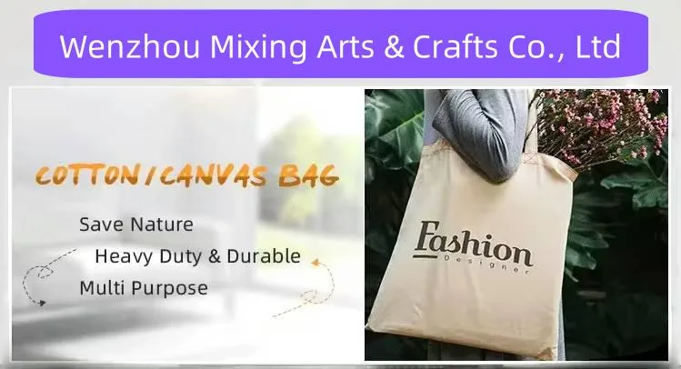 Custom Logo Small Size Canvas Tote Bag Long Handle with Printing Cute