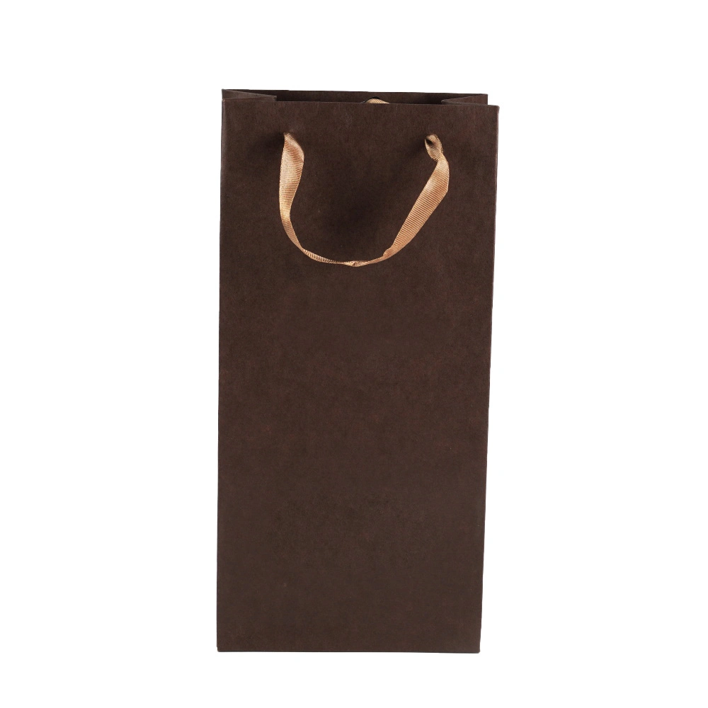 Luxury Black Ribbon Handle Clothing Gift Bag