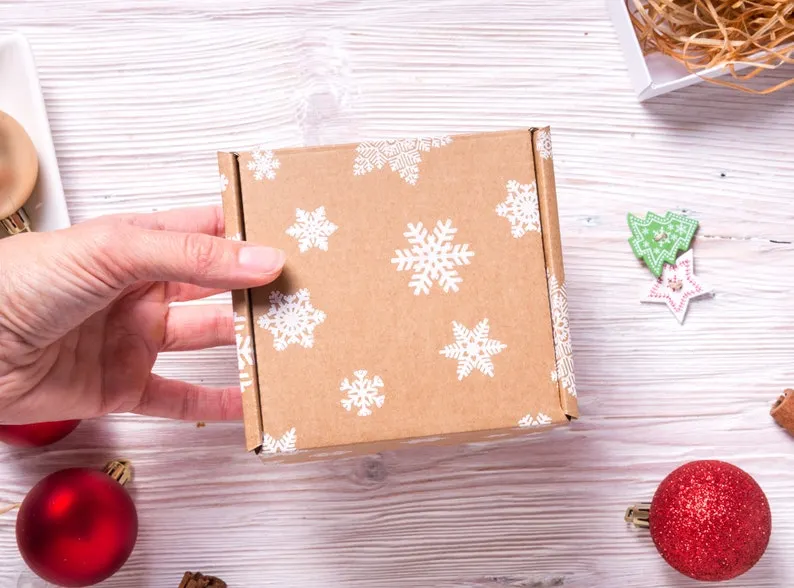 Wholesale Small Kraft Paper Mailer Box for Christmas Gift