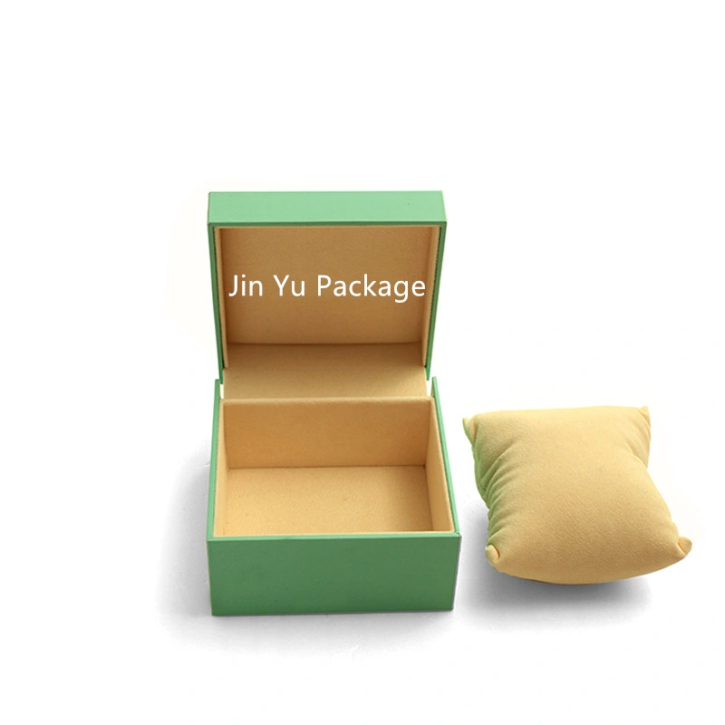 Custom Logo Printed Elegant Green Gift Paper Gift Jewelry Packaging Boxes