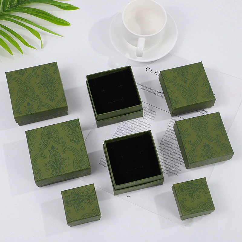 Concise Style China Wholesaler Branded Lid and Base Rigid Square Cardboard Paper Gift Box Jewelry Necklace Packaging Boxes