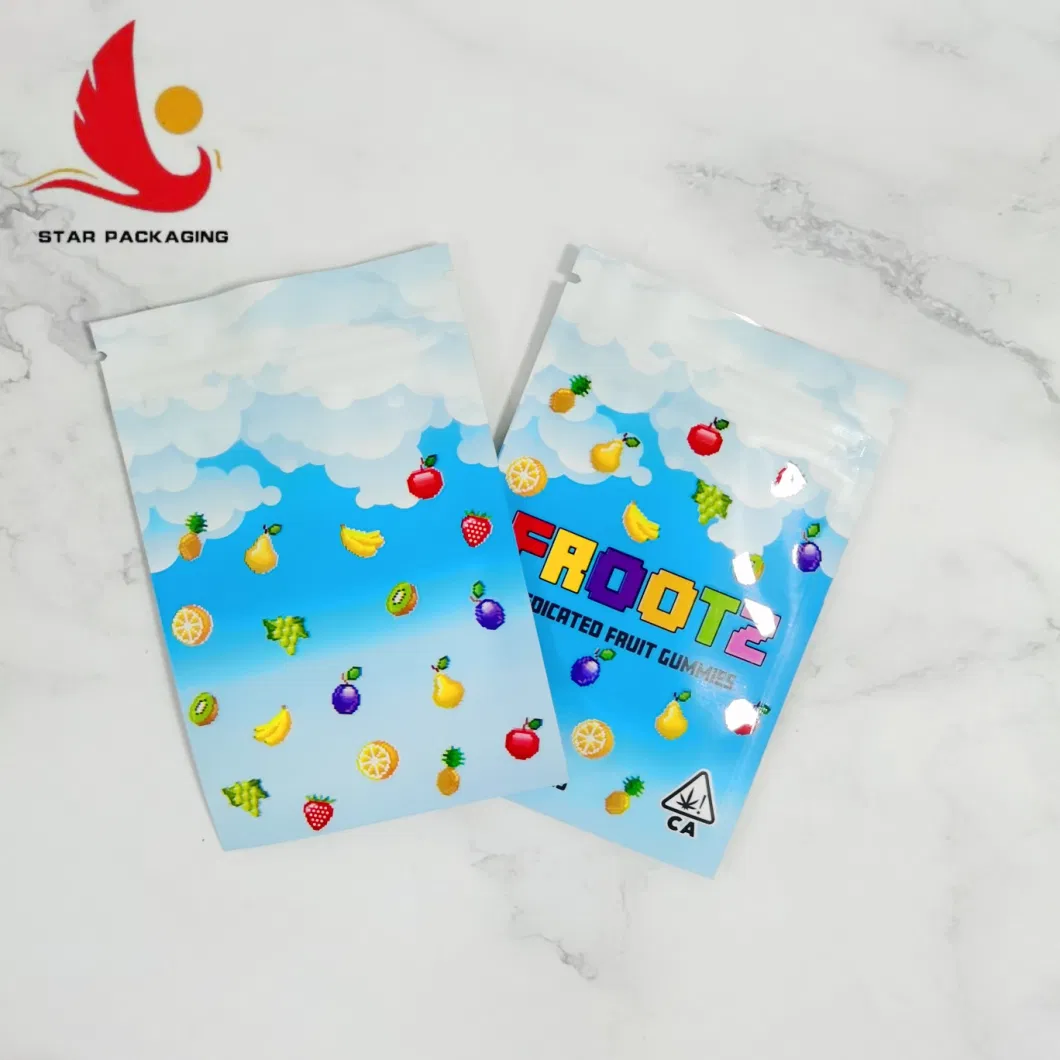 Custom Logo Doypack Packaging Mylar Printed Ziplock Kraft Paper Plastic Stand up Bag with Window