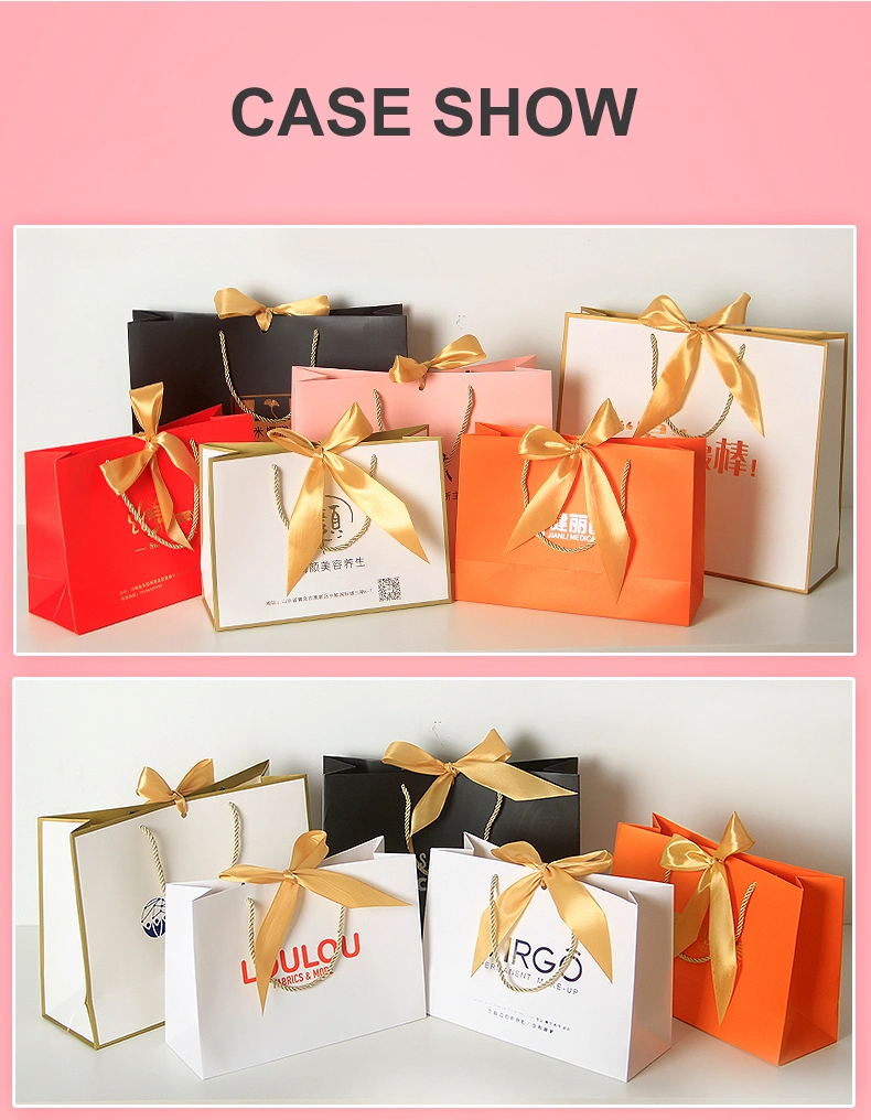 Customized Paper Kraft Clothing Packaging Jewelry Luxury Printed Shopping Gift Bag