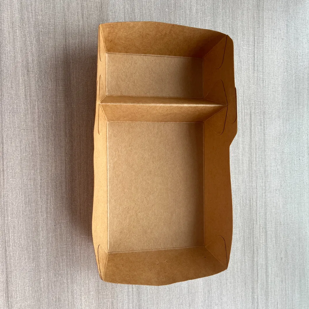 Brown/White Kraft Paper Disposable Sushi Container Food Packaging Box