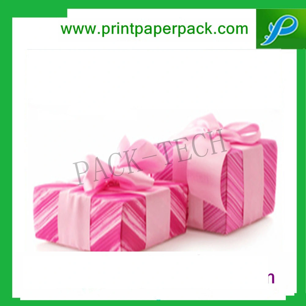 Custom Colorful Ribbon Decorative Paper Packaging Flower Box Candy Gift Cardboard Box