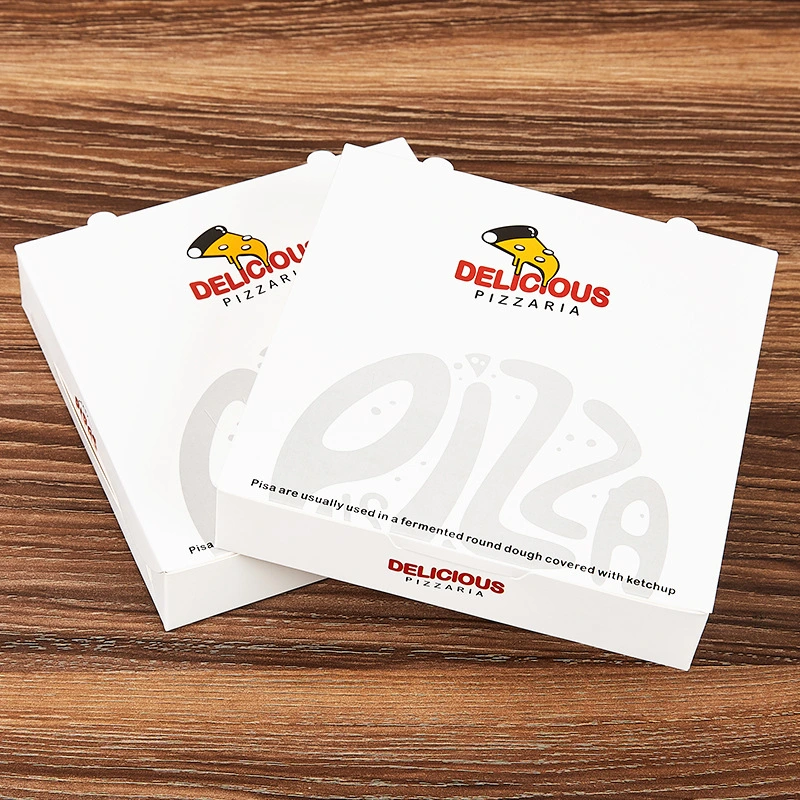 Takeaway Wholesale Customized Printed Paper Pizza Box Compostable High Quality Corrugated Pizza Box with Logo