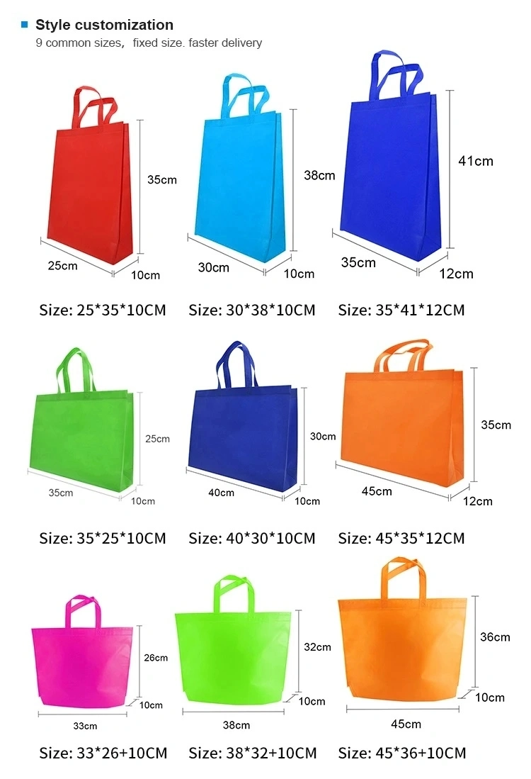 Whole Sale Promotional Reusable Eco PP Non Woven Shopping Bag PP Nonwoven Bag for Sale