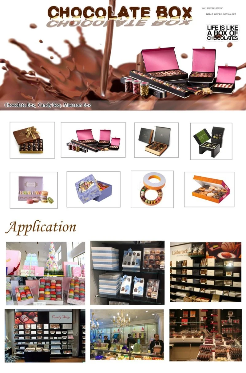 Wwholesale Different Specifications Handmade Chocolate Paper Gift Box with Divider Design