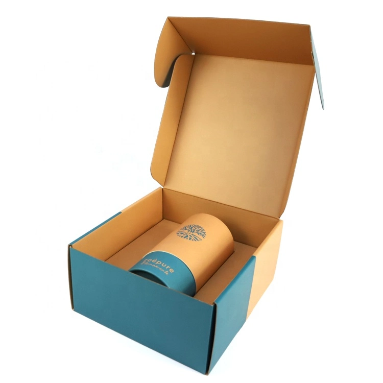 Firstsail New Arrival Eco Recycled Corrugated Kraft Paper Packaging Gift Box for Cosmetic Soap Shoes T Shirt Mailing Vacuum Cup Sunglasses Candle Shipping