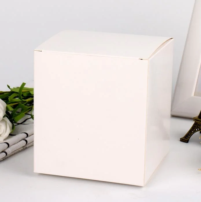 Best Selling 7*7*7cm White Paper Folding Square Small Paper Box