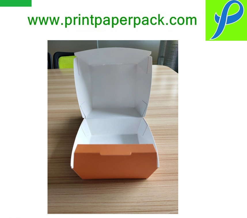 Bespoke Custom Fast Food Packaging Cardboard Paper Gable Burger/Lunch/Cake Box