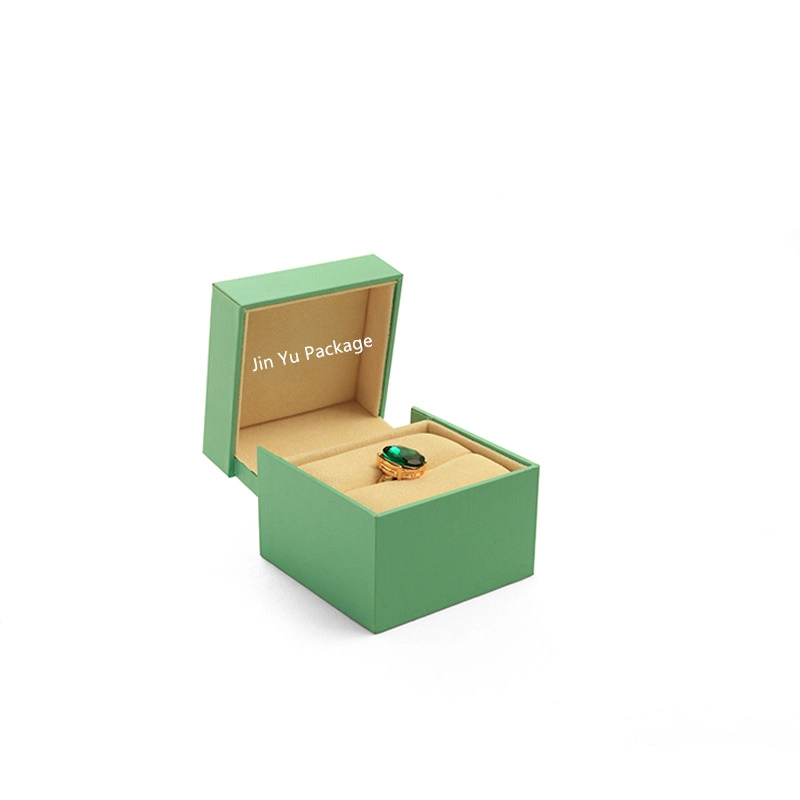 Custom Logo Printed Elegant Green Gift Paper Gift Jewelry Packaging Boxes