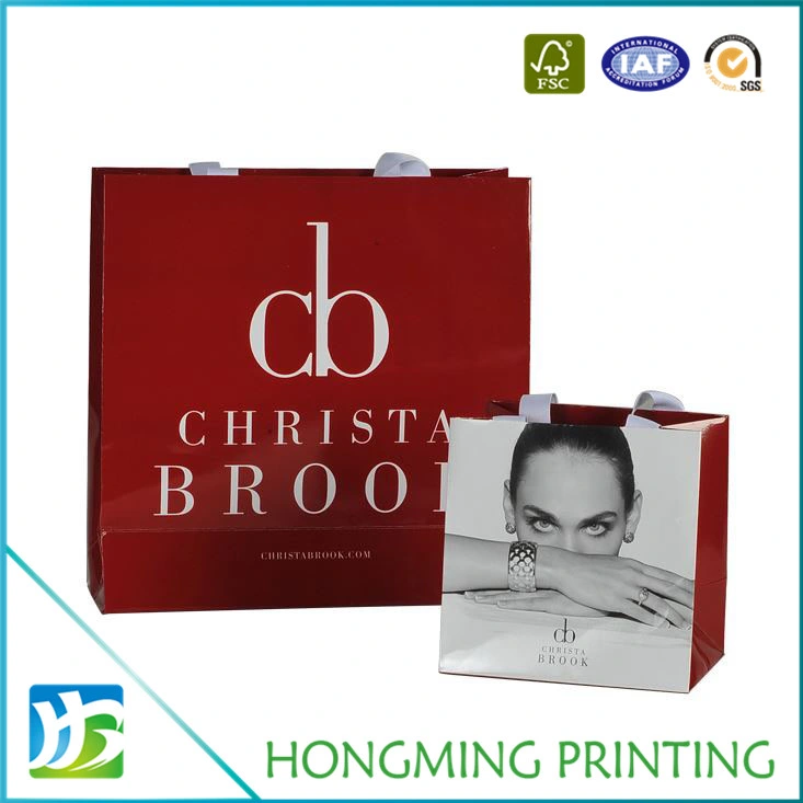 Custom Matte Lamination Cosmetic Packaging Paper Gift Bag