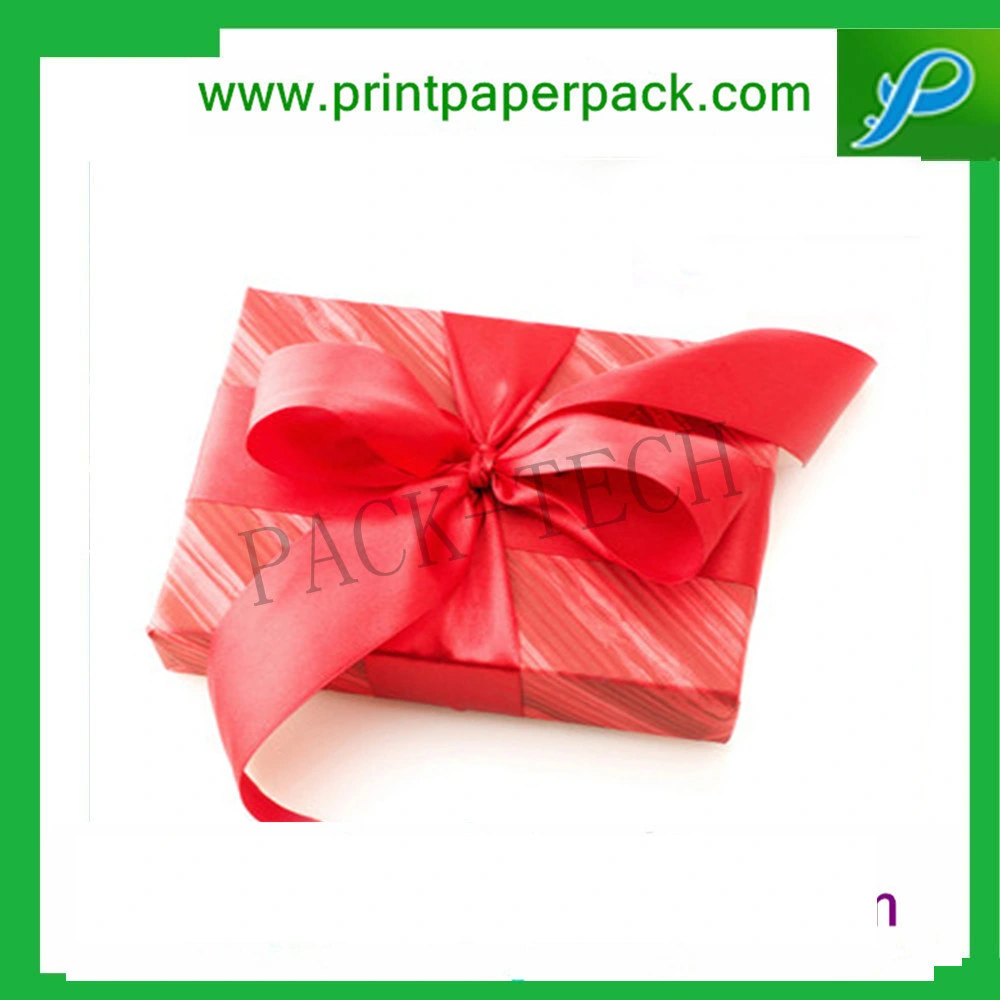 Custom Colorful Ribbon Decorative Paper Packaging Flower Box Candy Gift Cardboard Box