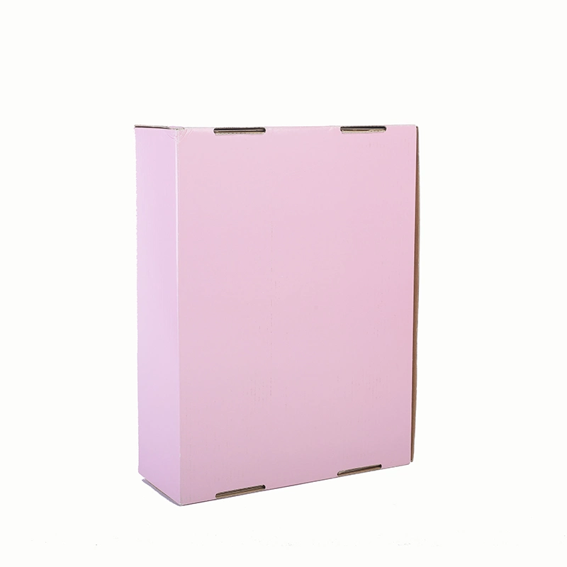 Custom Printed Pink Cardboard Corrugated Clothes Mailing Shipping Carton Shoes Box Kraft Paper Cosmetic Packaging Soap Boxes