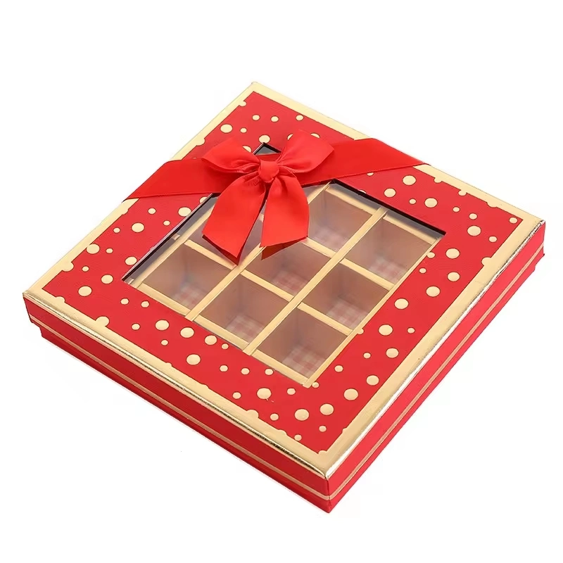 Luxury Food Packaging Chocolate Box with Paper Divider