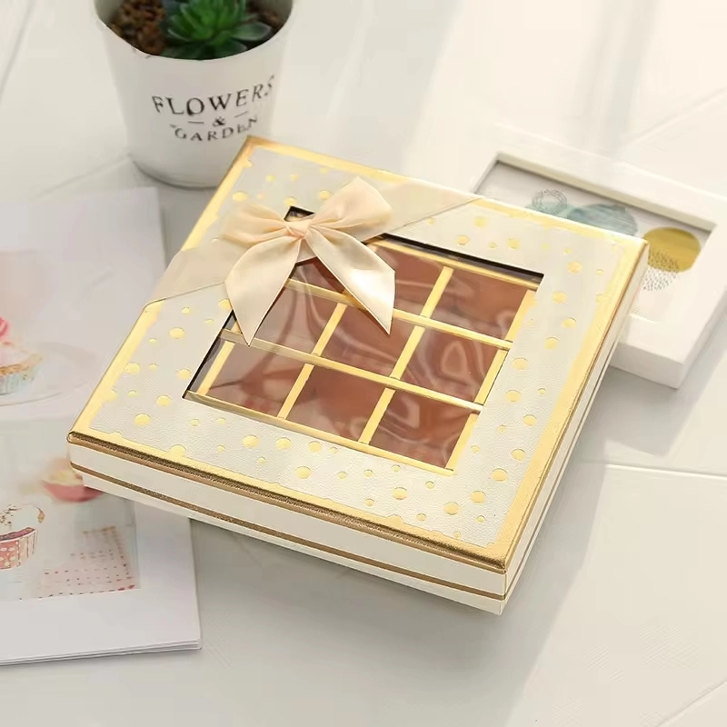 Luxury Food Packaging Chocolate Box with Paper Divider