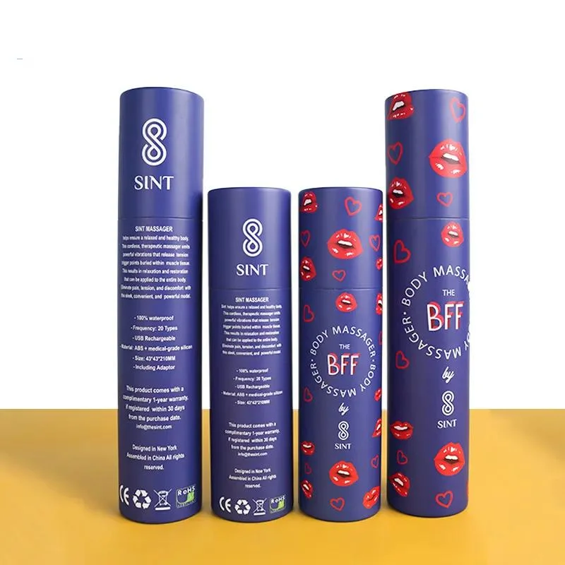 Eco Friendly Cosmetics Paper Tube Box with Customer&prime;s Logo