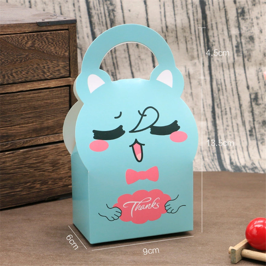 Baby Shower Favor Boxes and Bags Animals Design Candy Box for Girl Boy Kids Birthday Party Gift Candy Box Paper Treat Box