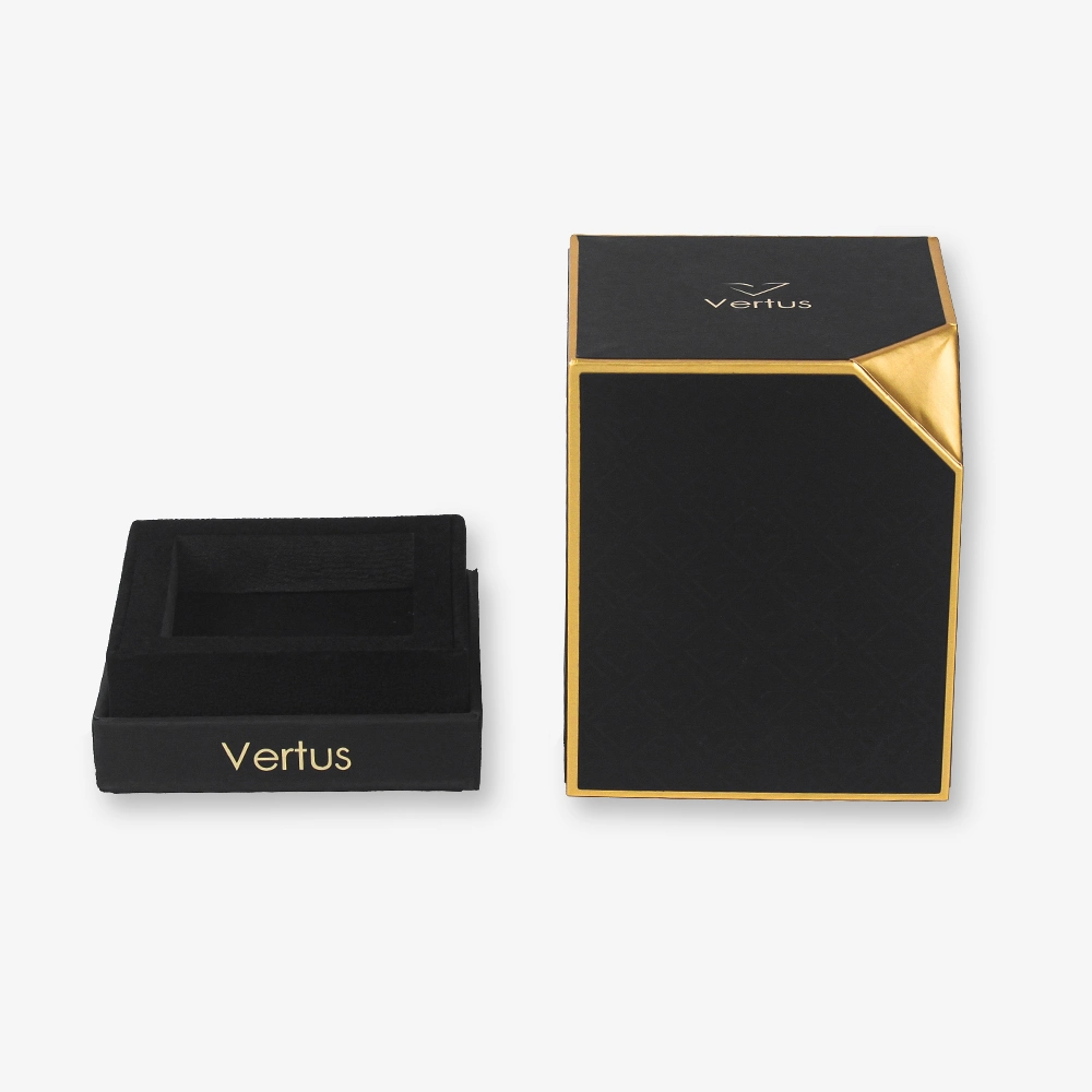 Cosmetic Packaging Box Gift Perfume Bottle Cosmetic Black Box Wholesale Hard Paper Custom Logo Luxury China Rigid Boxes Handmade