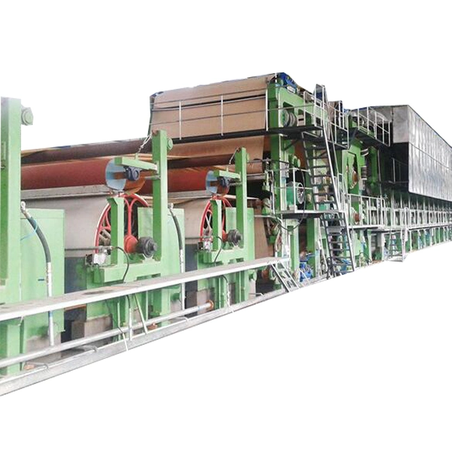 2500mm 30t/D Kraft Paper Machine Manufacturers Wood Pulp to Produce Craft Paper Making Machine Corrugated Fluting Paper