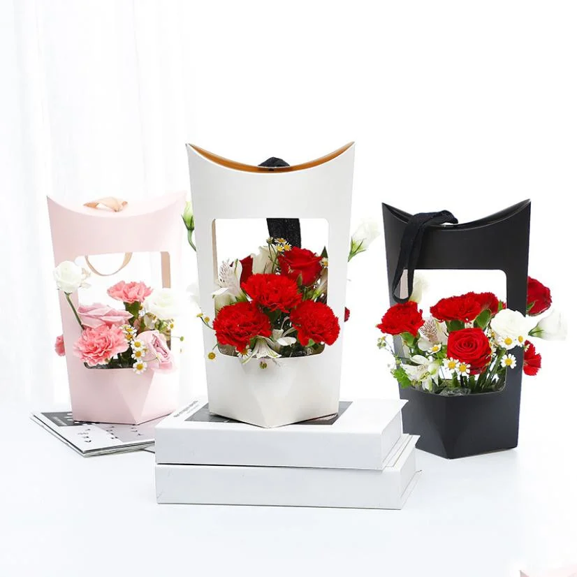 Eco Friendly Paper Small Perfume Candy Hat Box Round Flower Gift Packaging Boxes with Lid