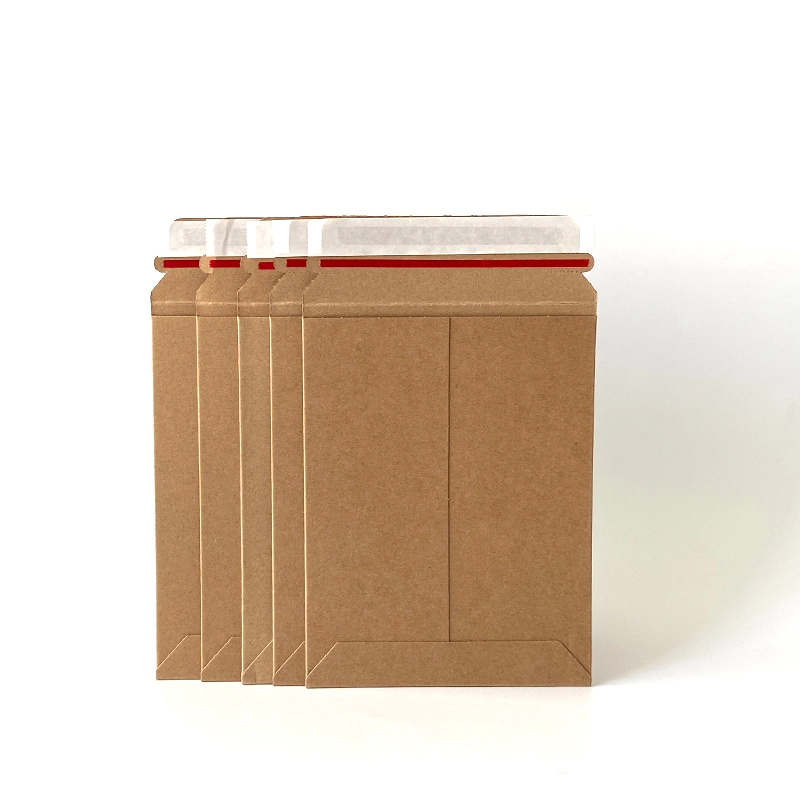 White Kraft Rigid Mailer Cardboard Envelop Tough Bag