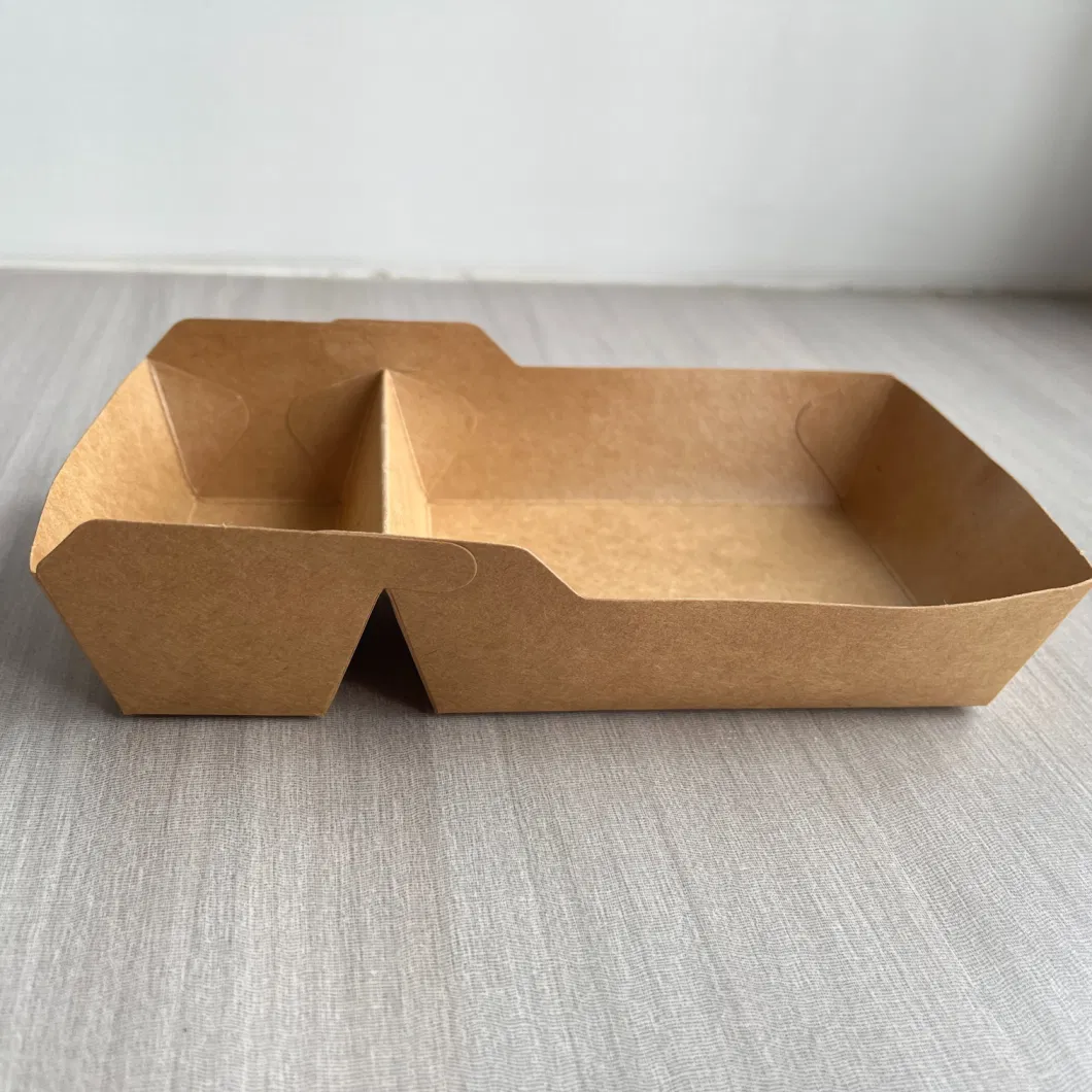 Brown/White Kraft Paper Disposable Sushi Container Food Packaging Box