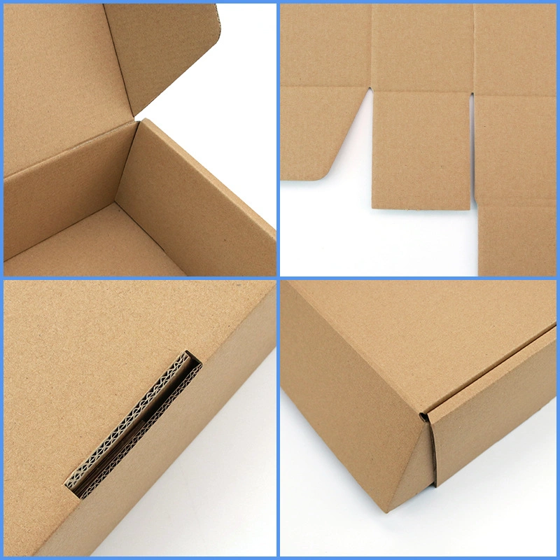 Custom Recycled Kraft Corrugated Packing Tuck Mailer Top Box Gift Packaging Shipping Moving Cardboard Paper Carton Box