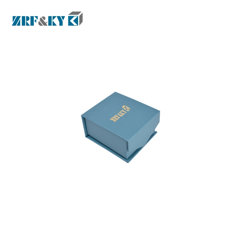 Custom Dark Blue Hard Packaging Paper Box with Lip