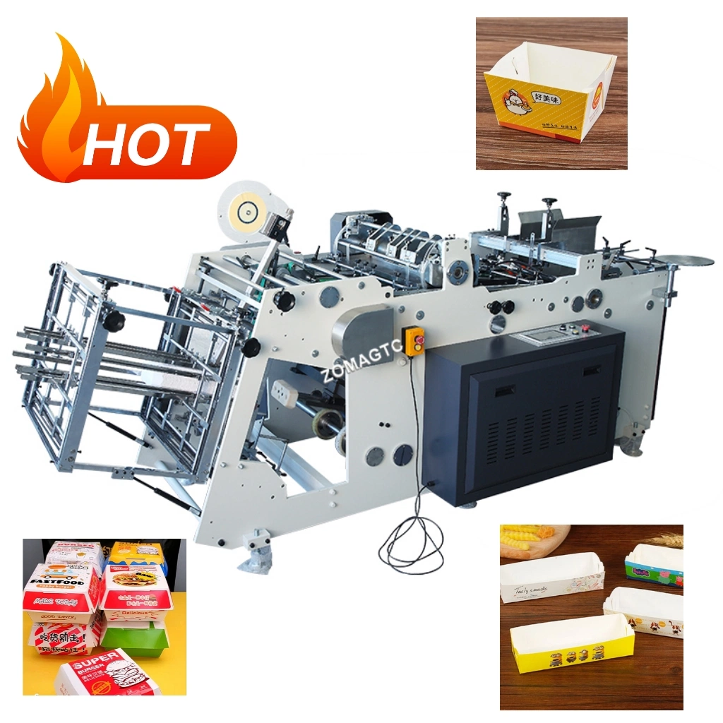 Widely Used Burger Pizza Box Take Away Fast Food Box Making Forming Machine