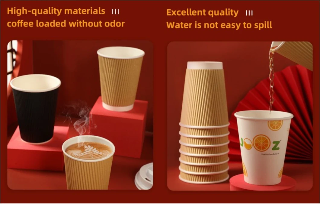 Custom No Print White Cardboard Paper Cup Raw Material Coffee Cup Fan Takeaway Box PE Coated Paper