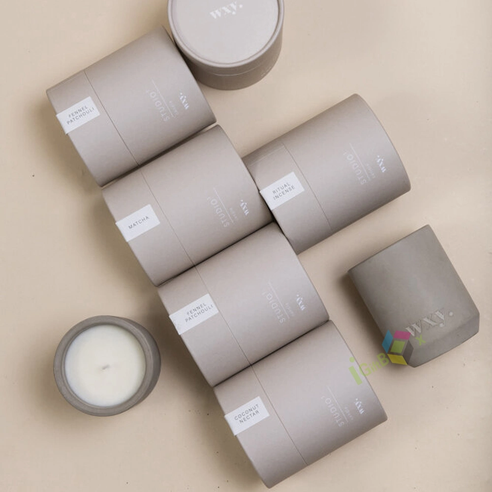 Wholesale Customized Cosmetic Box Round Tube Paper Box