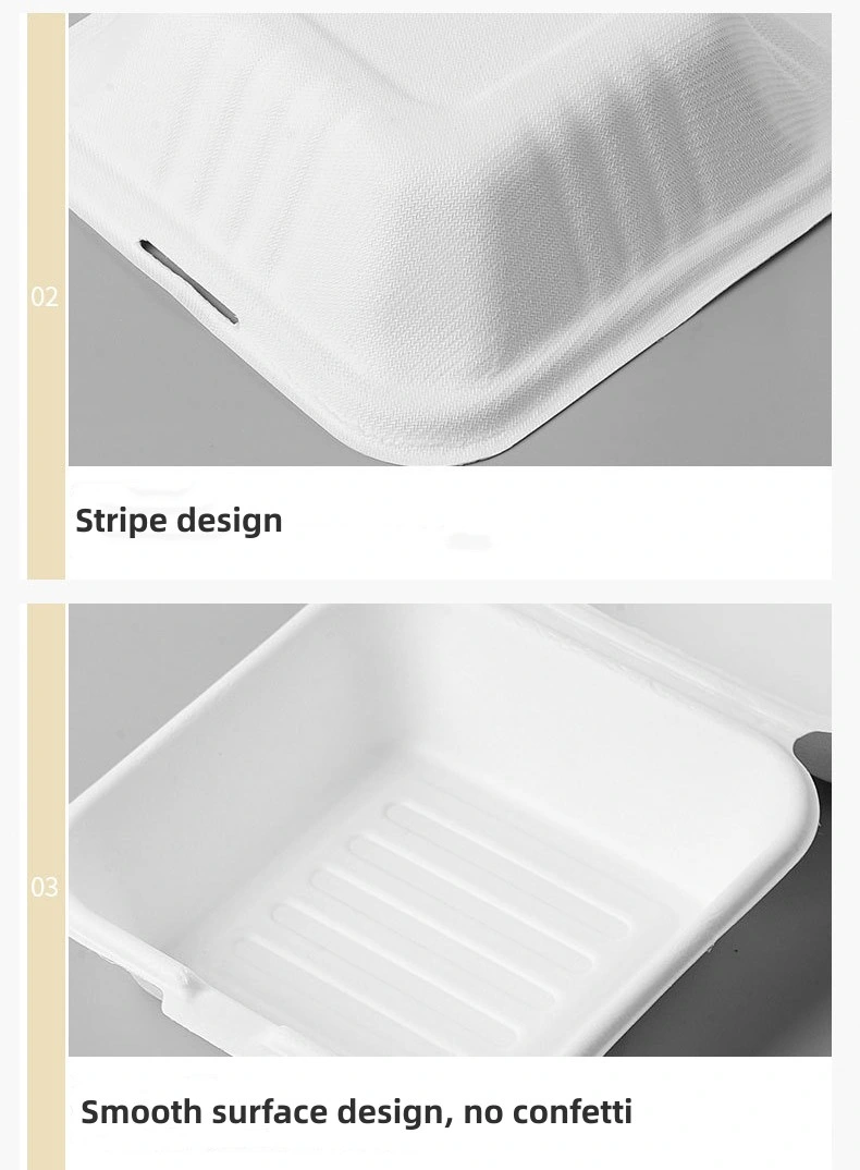 Dumpling Bread Box Plastic to Go Lunch Box Food Container Chip Burger Box