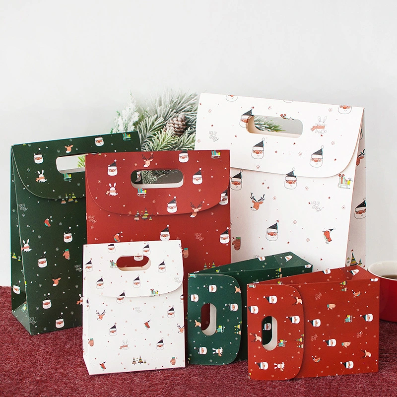 Luxurious Merry and Bright Christmas Surprise Gift Box Paper Bag