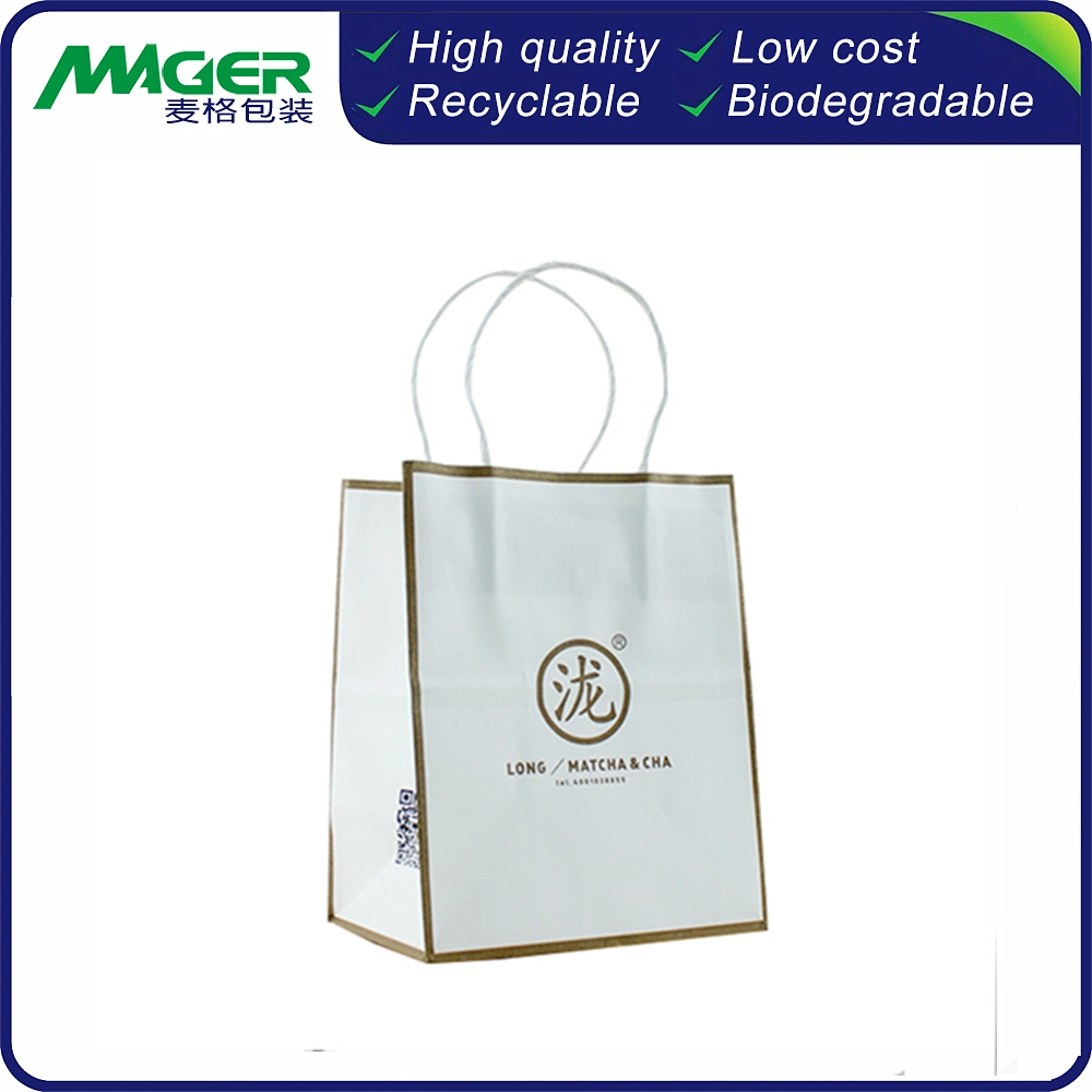 China Wholesale Luxury Printing Christmas Apparel Packaging Kraft Shopping Tote Ribbon Jewelry Gift Paper Bags Custom