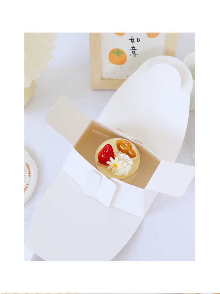 Wholesale Custom White Kraft Paper Bakery Birthday Merry Christmas Cake Dessert Box