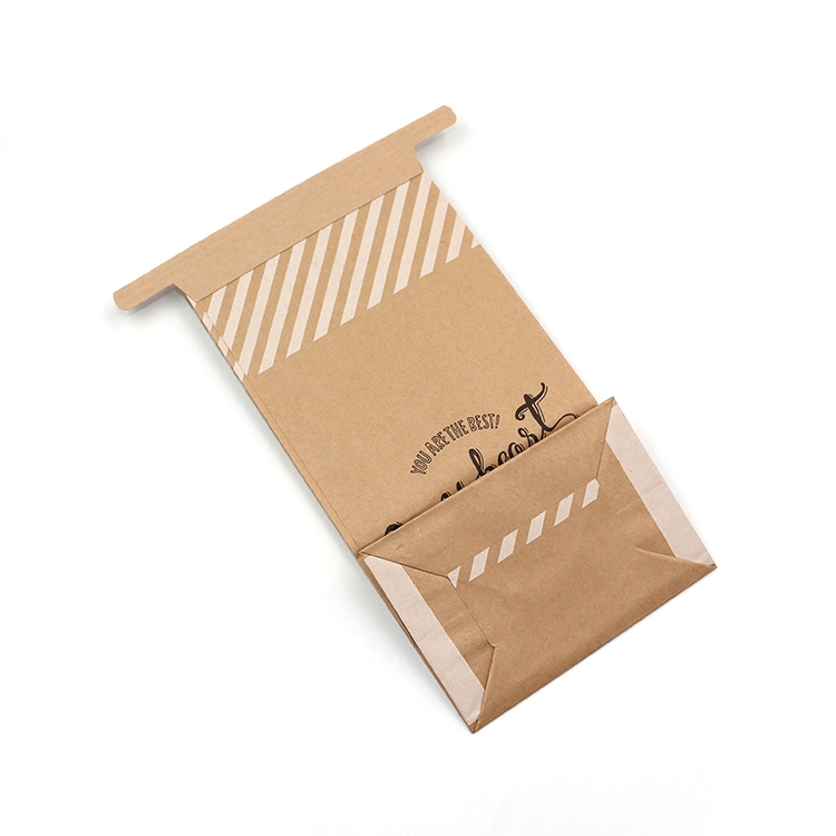 Brown Kraft Bakery Bread Paper Bag with Window Food Grade Packaging Tin Tie Toast Paper Bag Custom Cake Bag