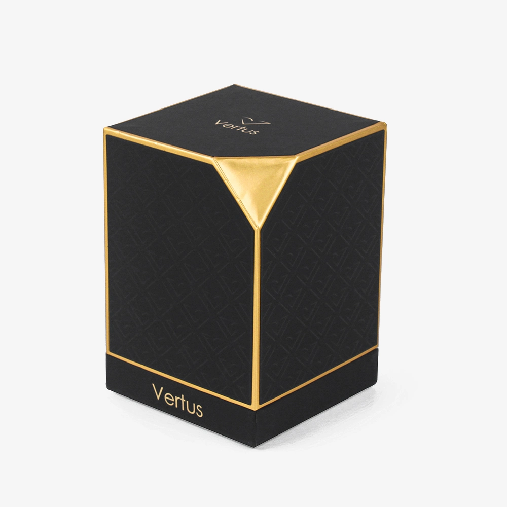 Cosmetic Packaging Box Gift Perfume Bottle Cosmetic Black Box Wholesale Hard Paper Custom Logo Luxury China Rigid Boxes Handmade