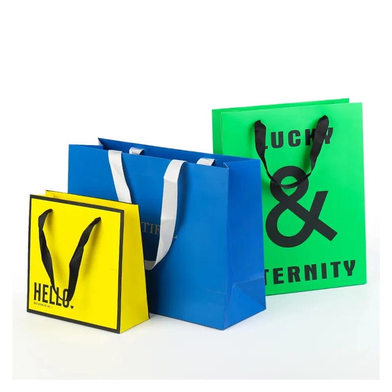 Wholesale Custom Printed Your Own Logo Brown Kraft Gift Craft Shopping Paper Bag with Handles