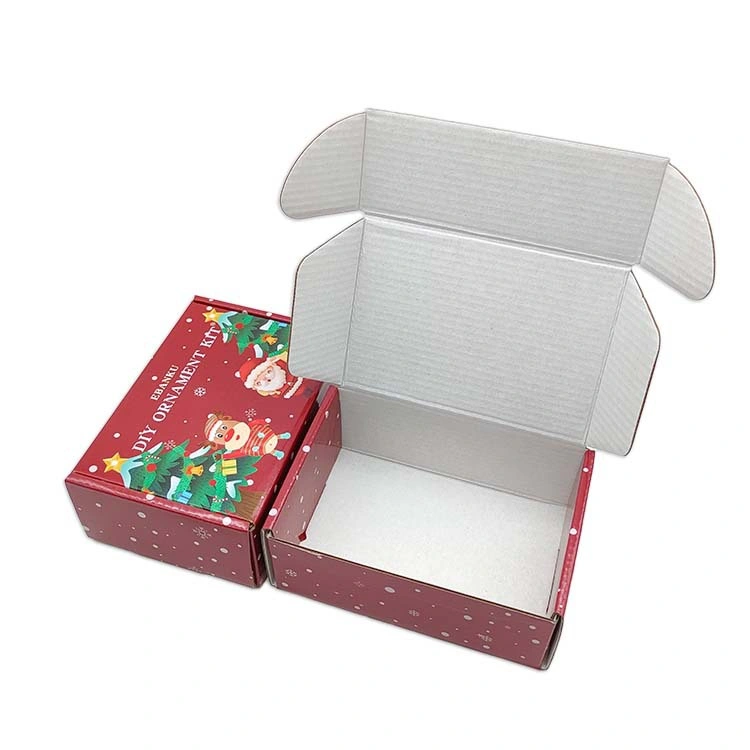 Corrugated Flute Kraft Paper Cardboard Carton Box, Eco-Friendly Gift Packaging Mailer Box