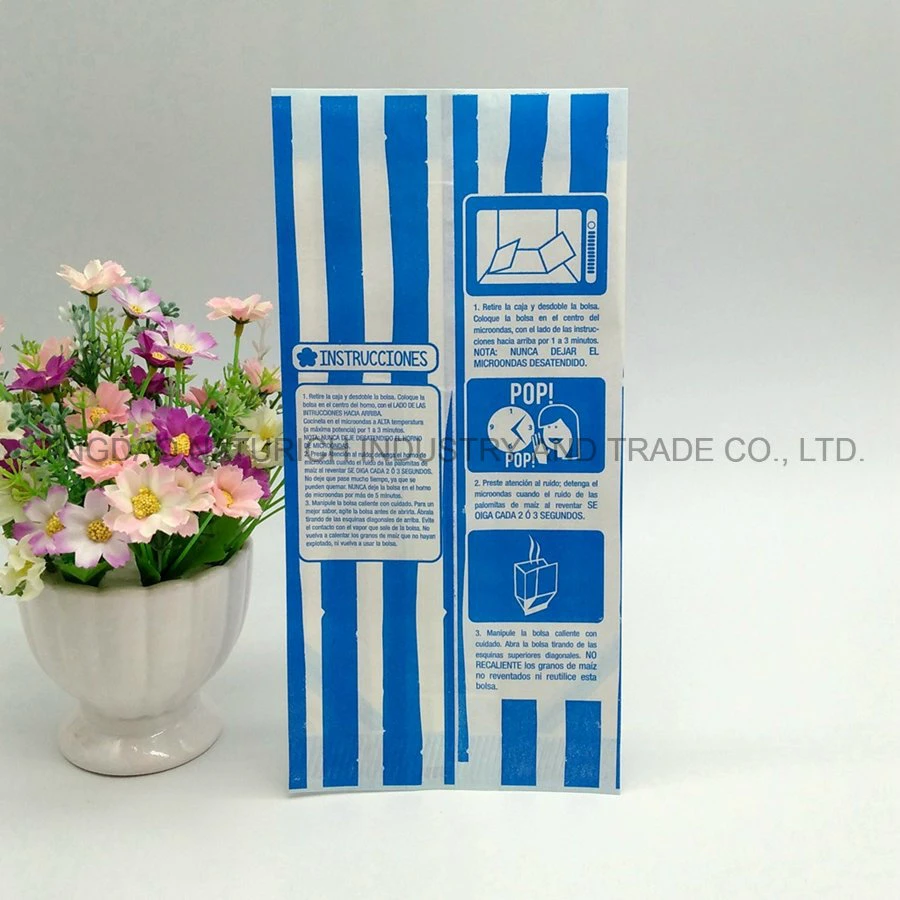 Eco Friendly Moisture Proof Paper Popcorn Pizza Sandwich Bags