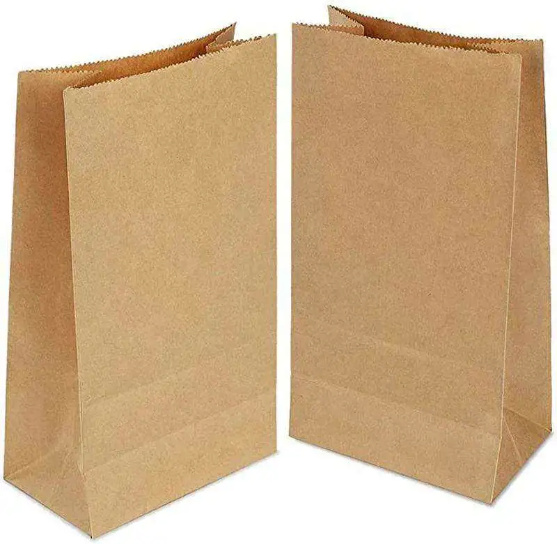 Wholesale Recycled Custom Fruit Paper Bag French Fries Cake Bread Pie Hamburger Pizza Candy Paper Pouch Brown Bag