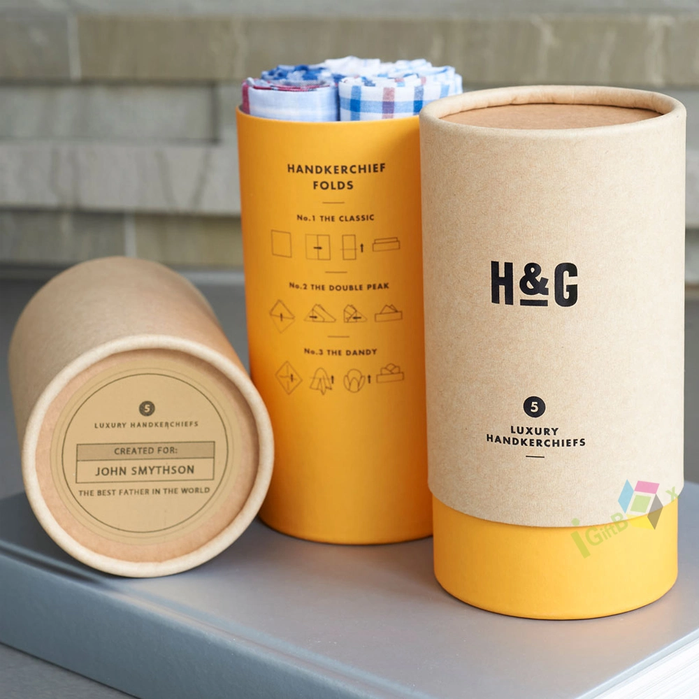 Wholesale Customized Cosmetic Box Round Tube Paper Box