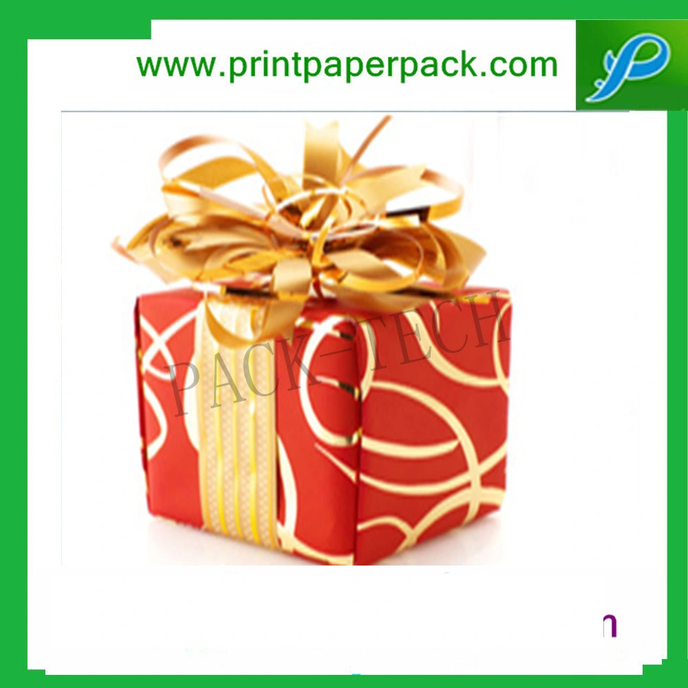Custom Colorful Ribbon Decorative Paper Packaging Flower Box Candy Gift Cardboard Box
