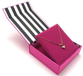 Fashion Black Leather Paper Rectangular Paper Gift Perfume Box