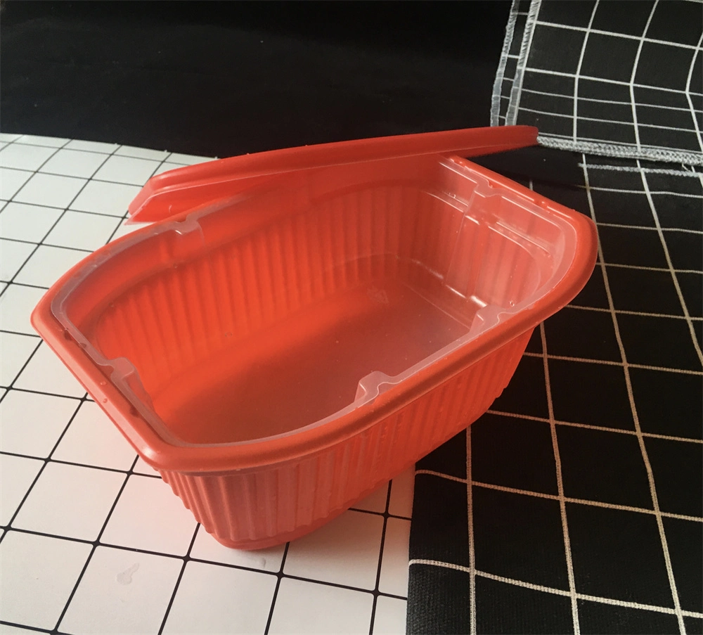 Manufacture Price Take-Away Plastic Self Heating Food Box with Lid