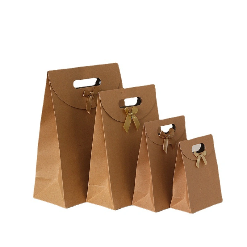 Luxury High Quality Custom Handle Paper Shopping Packaging Gift Bags with Ribbon