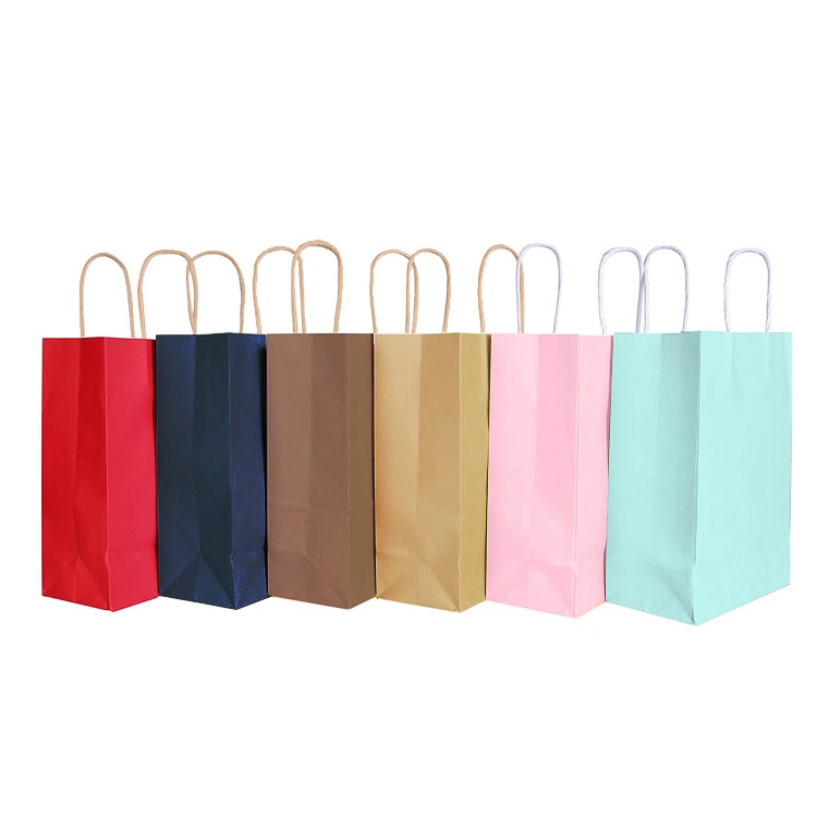 Wholesale Custom Packaging Craft Brown Kraft Paper Shopping Bag Extra Large Wide Base Bottom Kraft Paper Bags for Pizza